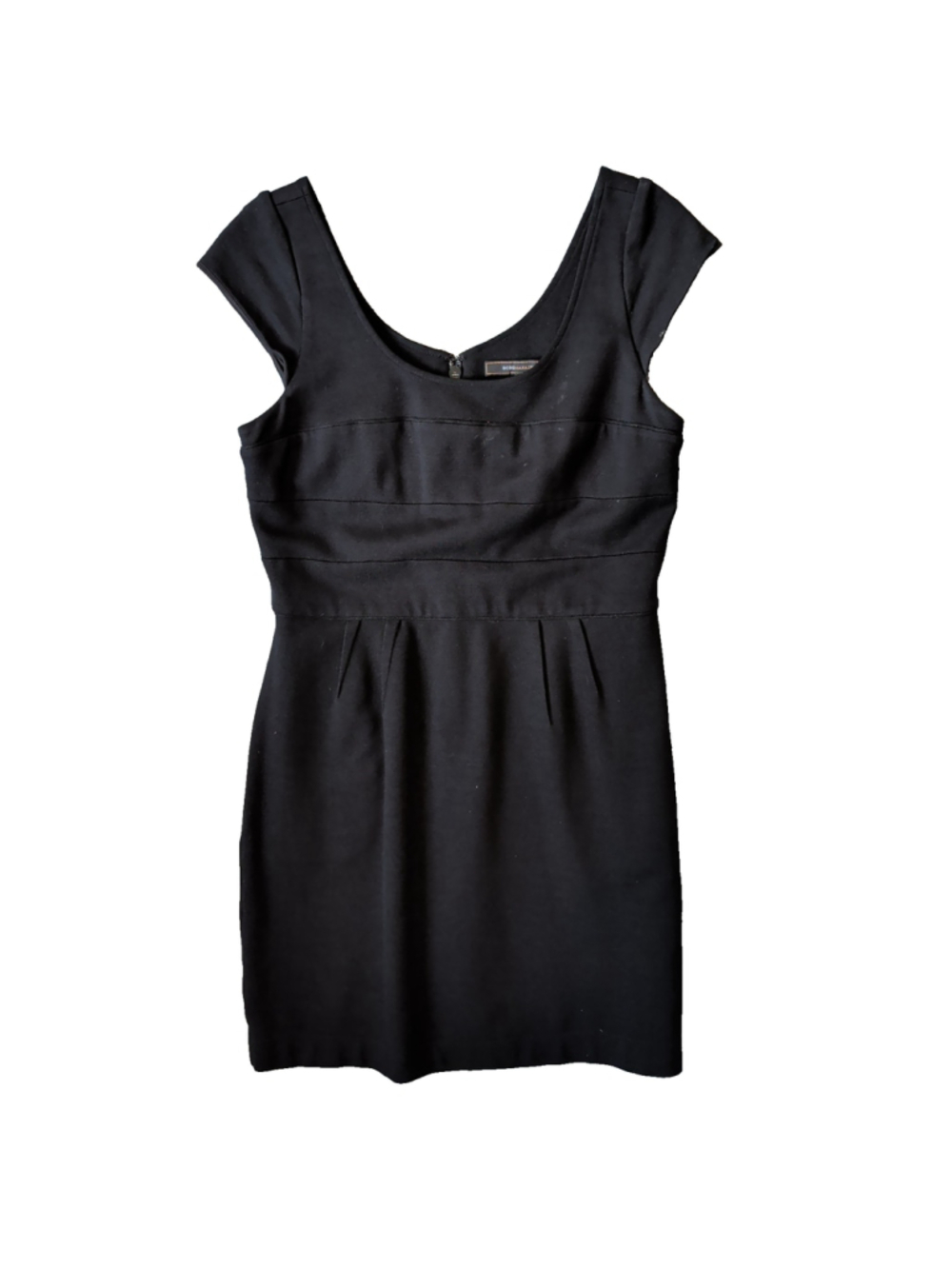 BCBG Maxazria Black cocktail dress Womens Sz 10 Gothic Party Mid Length